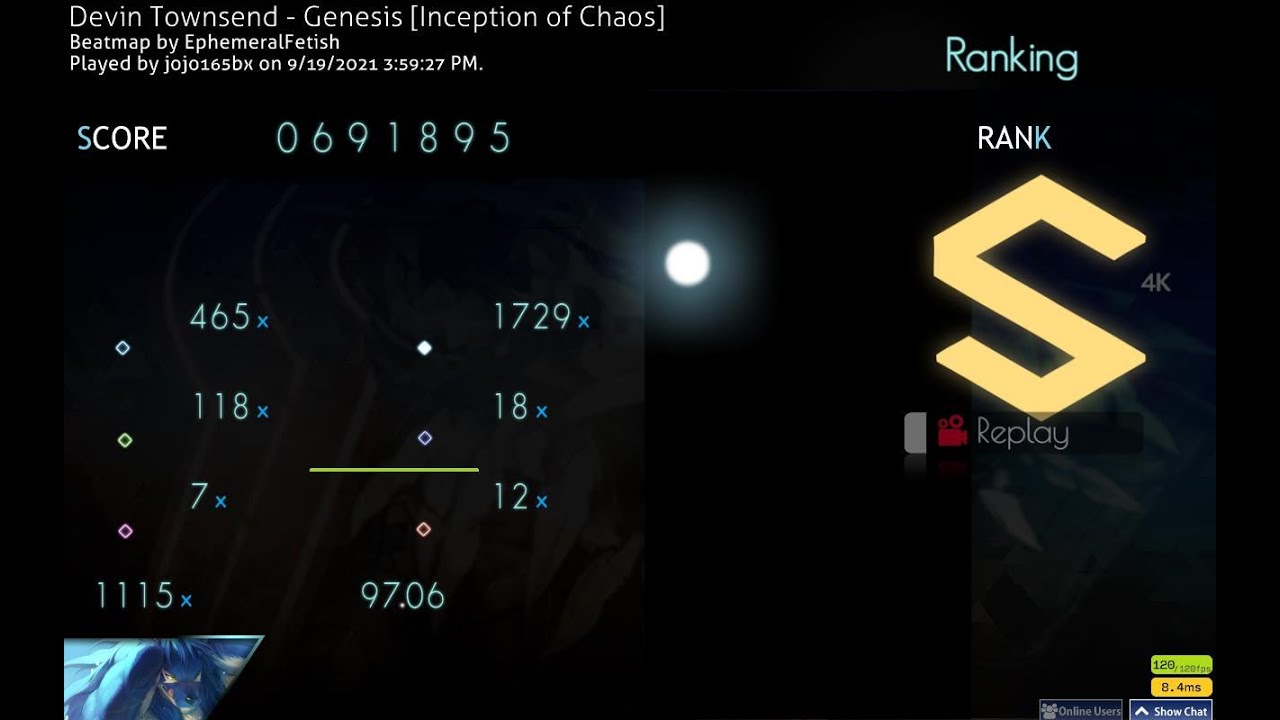 osu! | Genesis Devin Townsend | S 97.06%