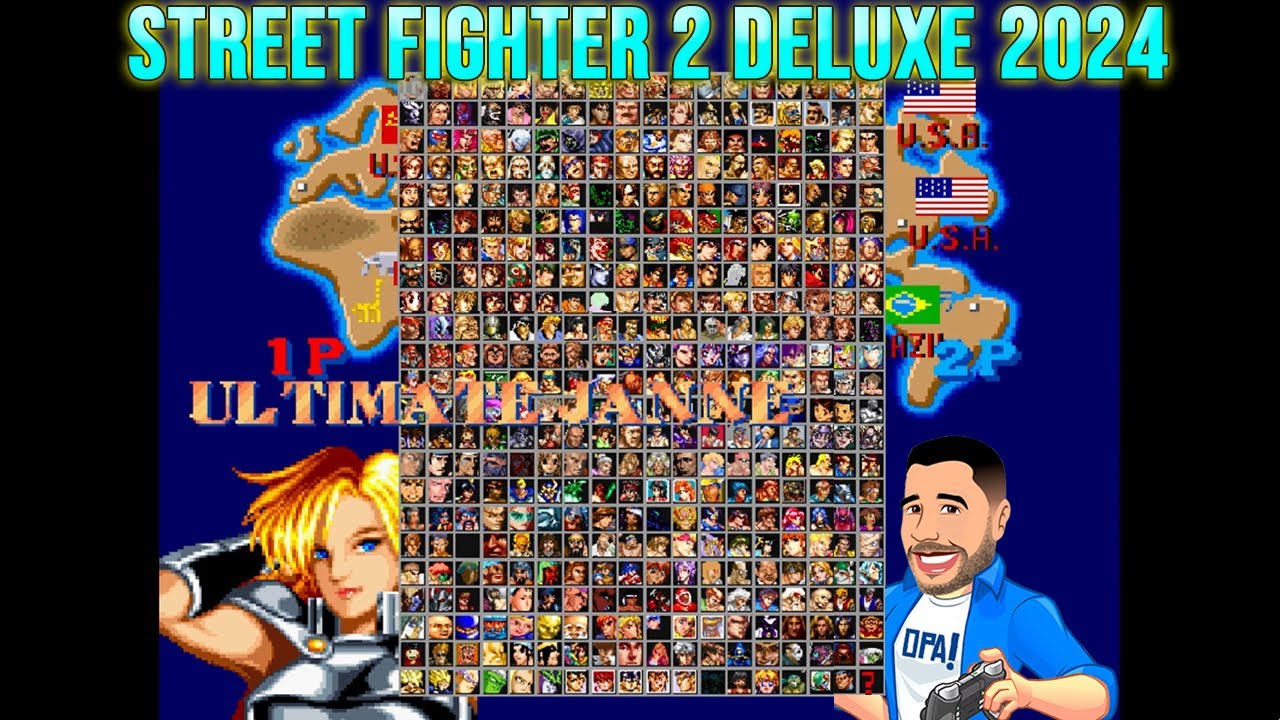 Street Fighter 2 Deluxe 2024 - Jogando com Ultimate Janne - Roda em PC fraco.