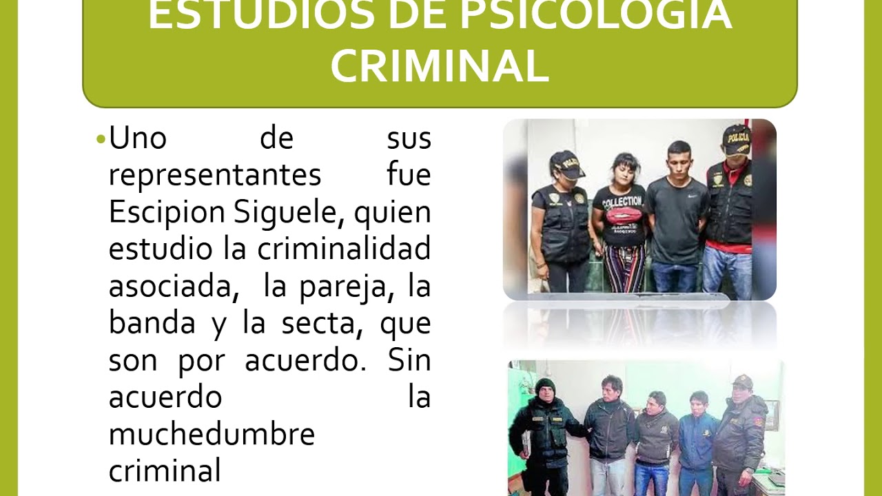 TENDENCIAS CRIMONOLÓGICAS