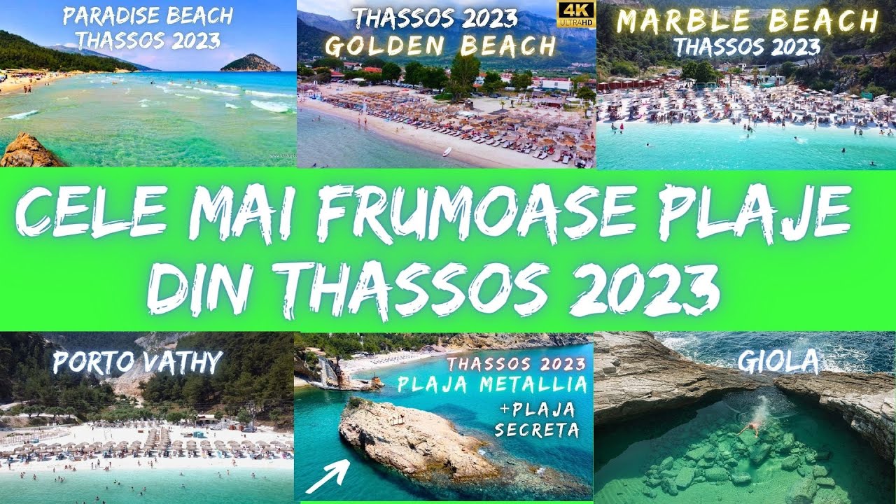 Cele mai frumoase 10 plaje din Thassos Grecia
