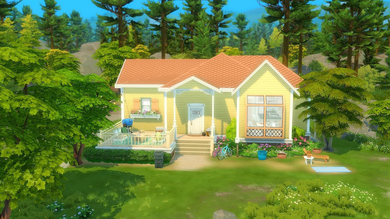 The Sims 4 | Bygger ett sommarhus | Speed Build (Svenska)
