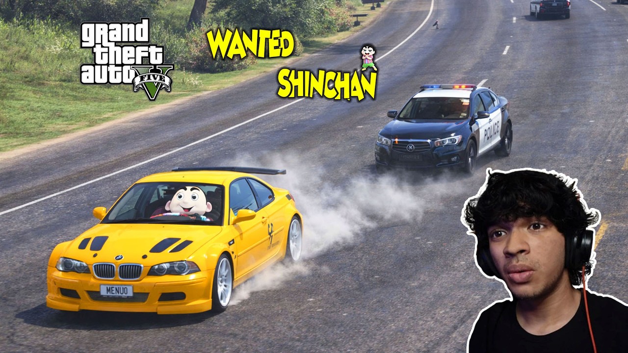 SHINCHAN is Now Wanted By Police | GTA 5 | Malayalam
