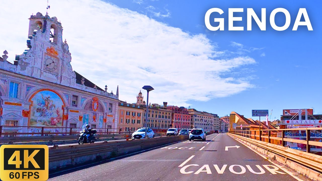 GENOA (Genova) Italy 🇮🇹 | City Driving Tour 4K 🚗 Discover Italy’s Historic Port City