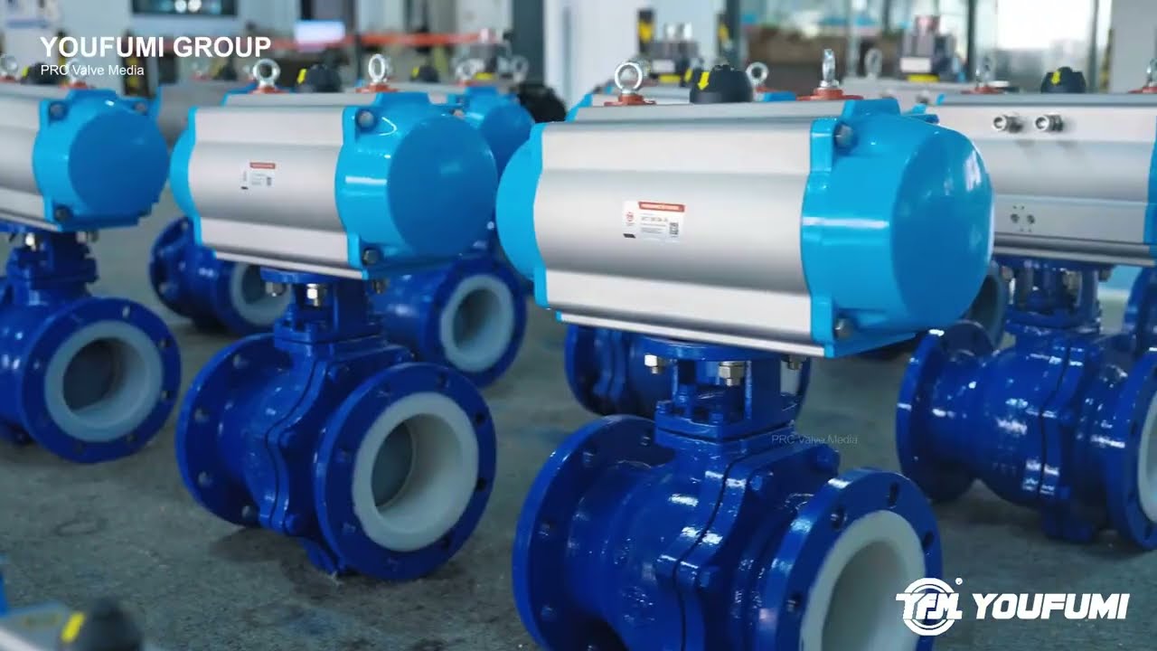 Fluorine Lined Ball Valve Assembly & Operation