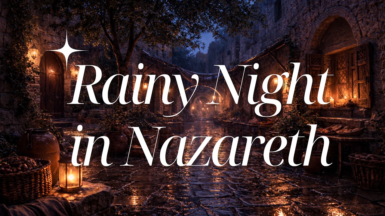Rainy Night in Nazareth 🌙 | Biblical Village Rain Ambience for Sleep, Prayer & Study