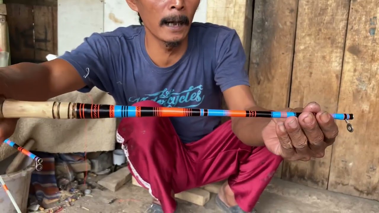 Cara resin joran lentur motif panjang