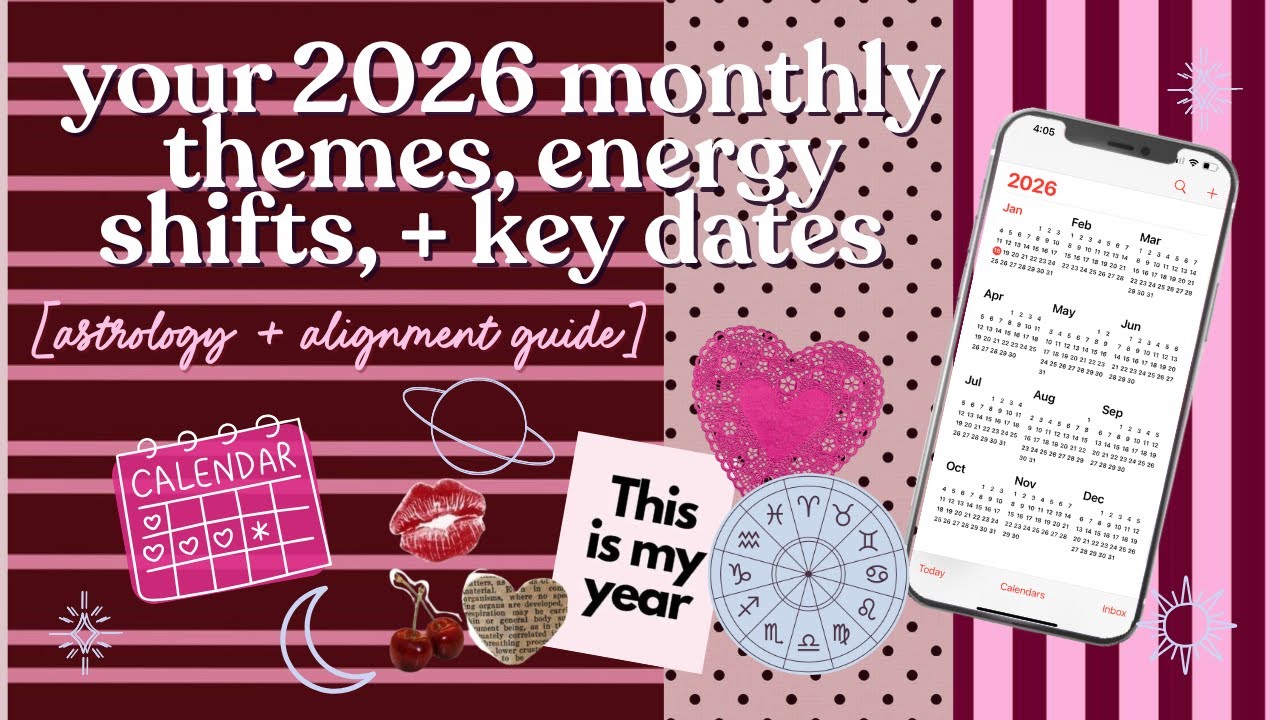 your month-by-month 2026 guide: themes, seasons & astrology to know