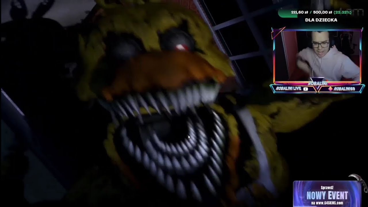 Robalini gra pierwszy raz w Five Nights at Freddy's 4