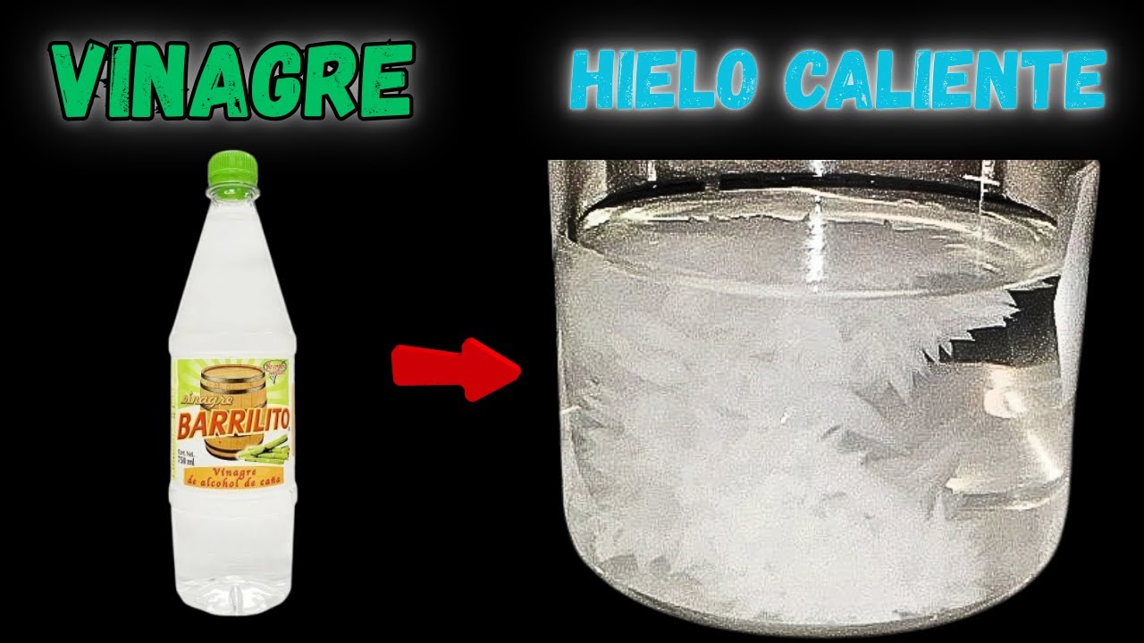 CONVIRTIENDO VINAGRE en HIELO CALIENTE (Síntesis de acetato de sodio puro)