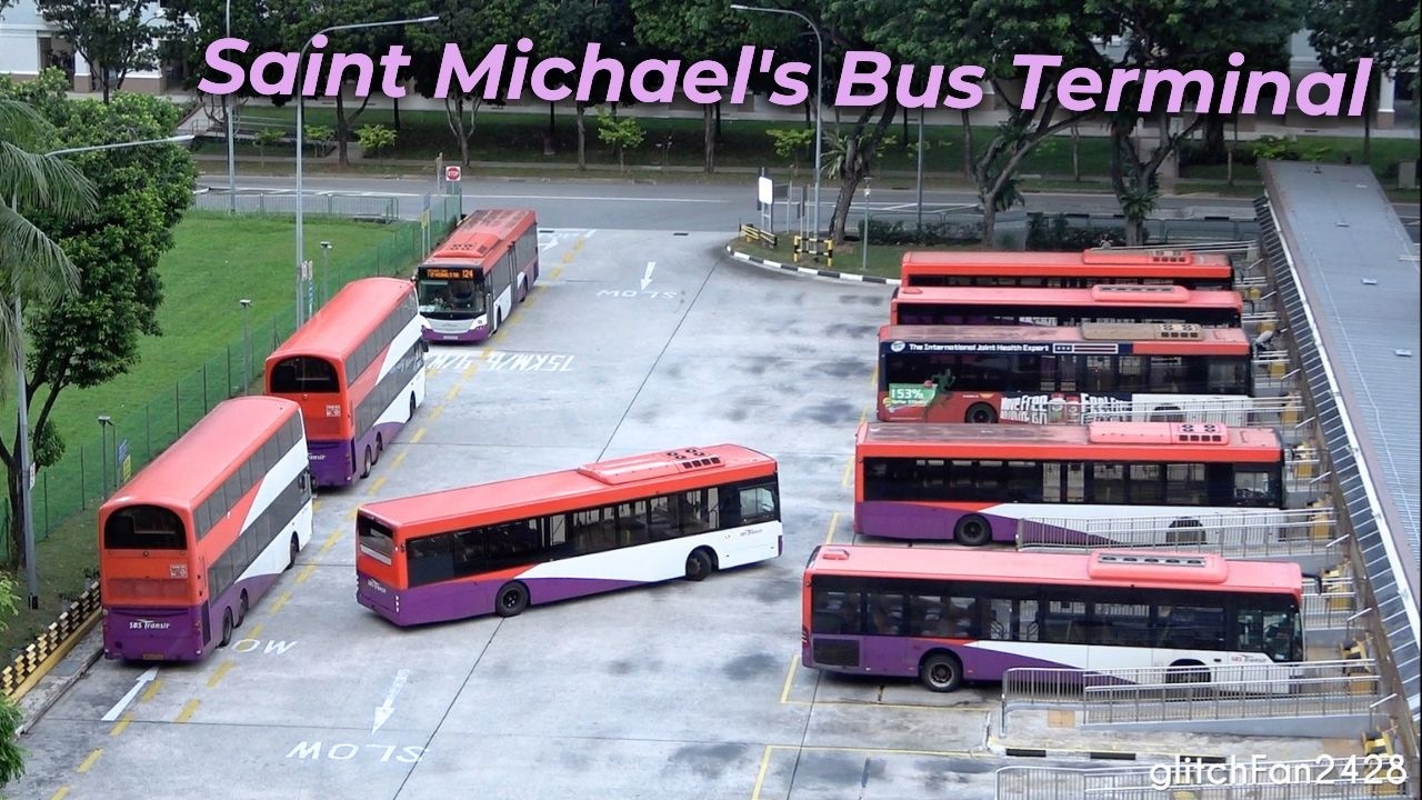 Buses at Saint Michael's Bus Terminal, Singapore 2025