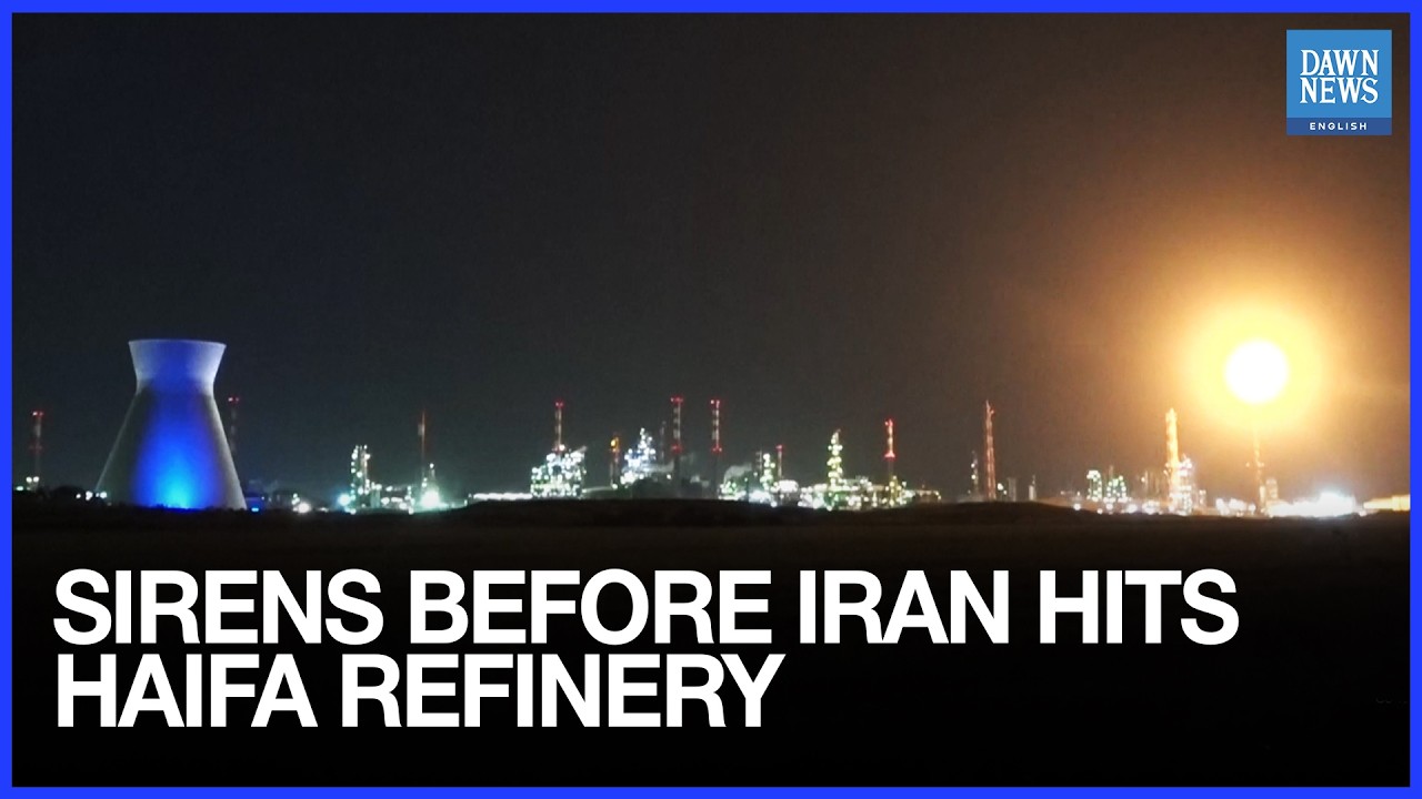 Sirens Sound as Iran Launches Another Missile Attack on Haifa Refinery | Dawn News English