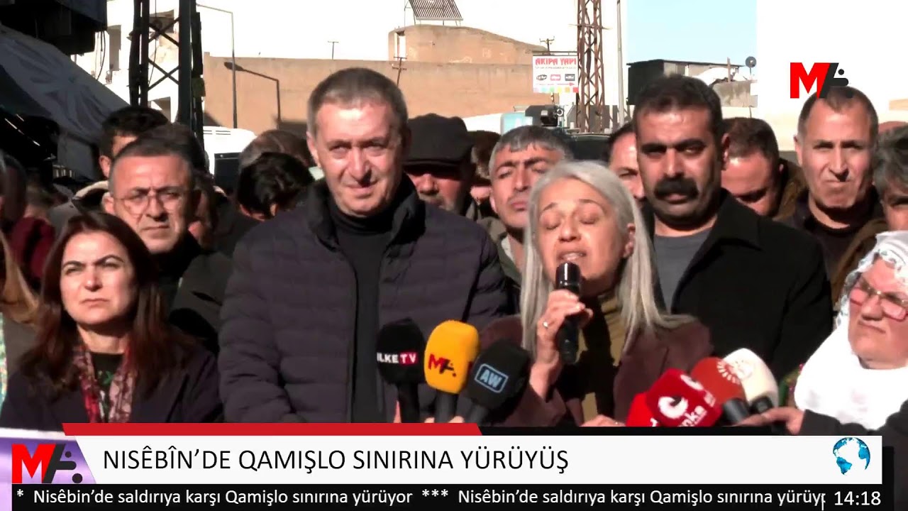 NISÊBÎN’DE QAMIŞLO SINIRINA YÜRÜYÜŞ