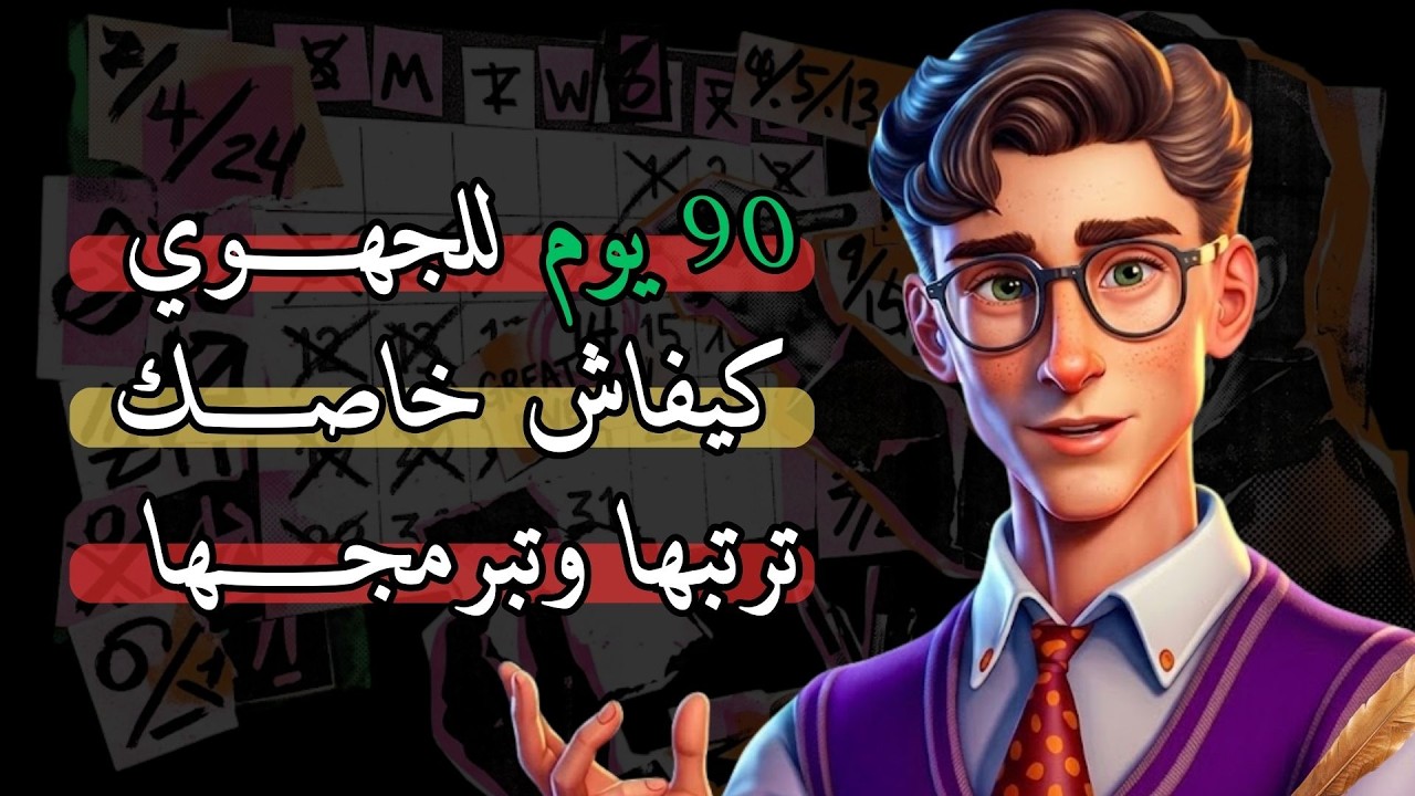 90 يوم للجهوي كيفاش خاصك ترتبها وتبرمجها