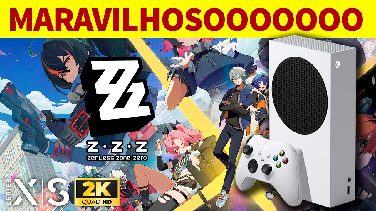 ZENLESS ZONE ZERO - ZZZ no XBOX SERIES S t&aacute; MARAVILHOSO!
