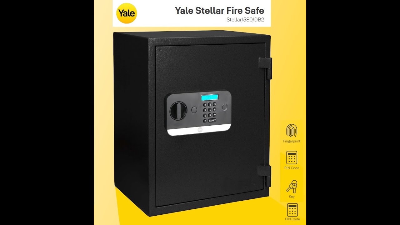 Yale Stellar/580/DB2 Fire Resistance Safe - Setup Fingerprint.