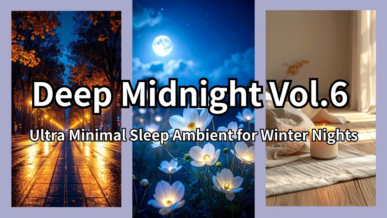 Deep Midnight Vol.6 | Ultra Minimal Sleep Ambient for Winter Nights | ASMRADIO