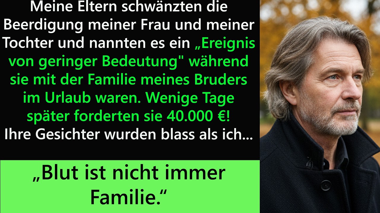 Meine Eltern ignorierten die Beerdigung meiner Frau und Tochter und nannten sie „unwichtig“!