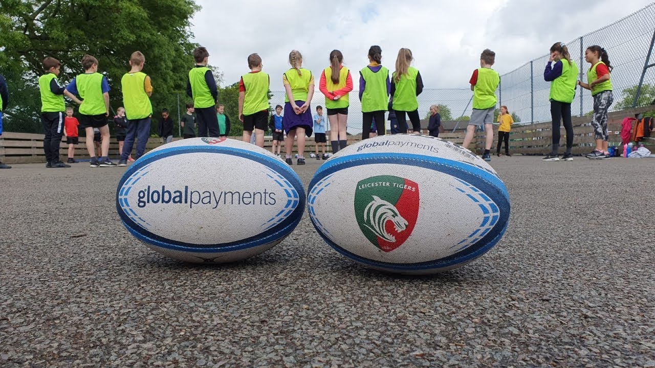 Pupils getting active with Global Payments Healthy Schools