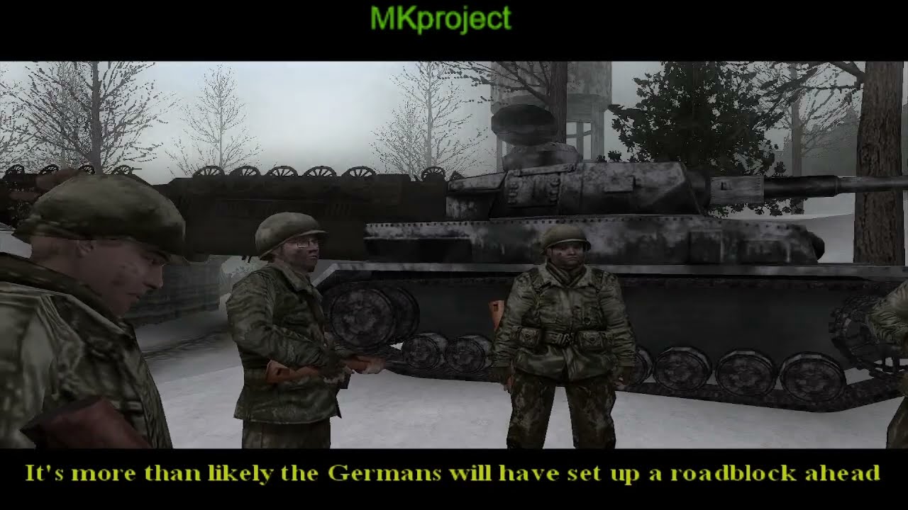 Call of Duty 2: Big Red One Миссия 14 The Dragon's Teeth + Финальный Брифинг (PCSX2)