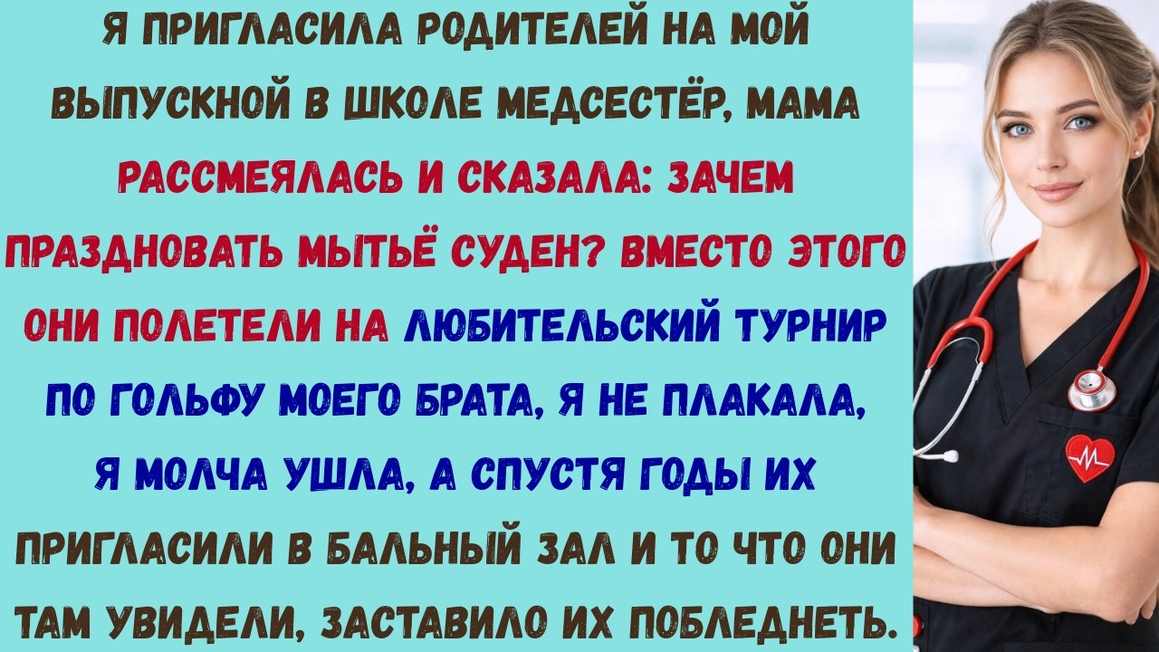 мои родители смеялись над моим выпускным в колледже медсестёр — а через несколько лет получили