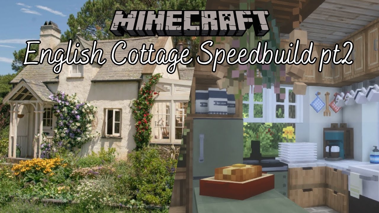 Cottagecore English House🌷| Pinterest to MC | Minecraft Speedbuild using CIT Resource Packs | Pt 2