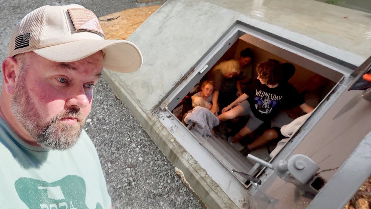 We Had To Take Shelter From The Tornado!