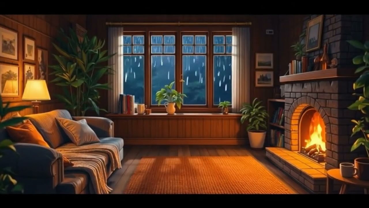 10 Hour Cosy Rain video, for sleep, work, study