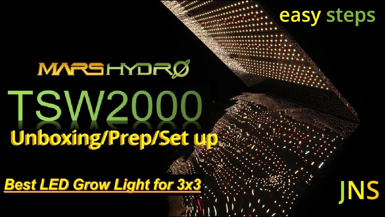 Unboxing and setting up TS2000 Mars Hydro Lights #marshydro