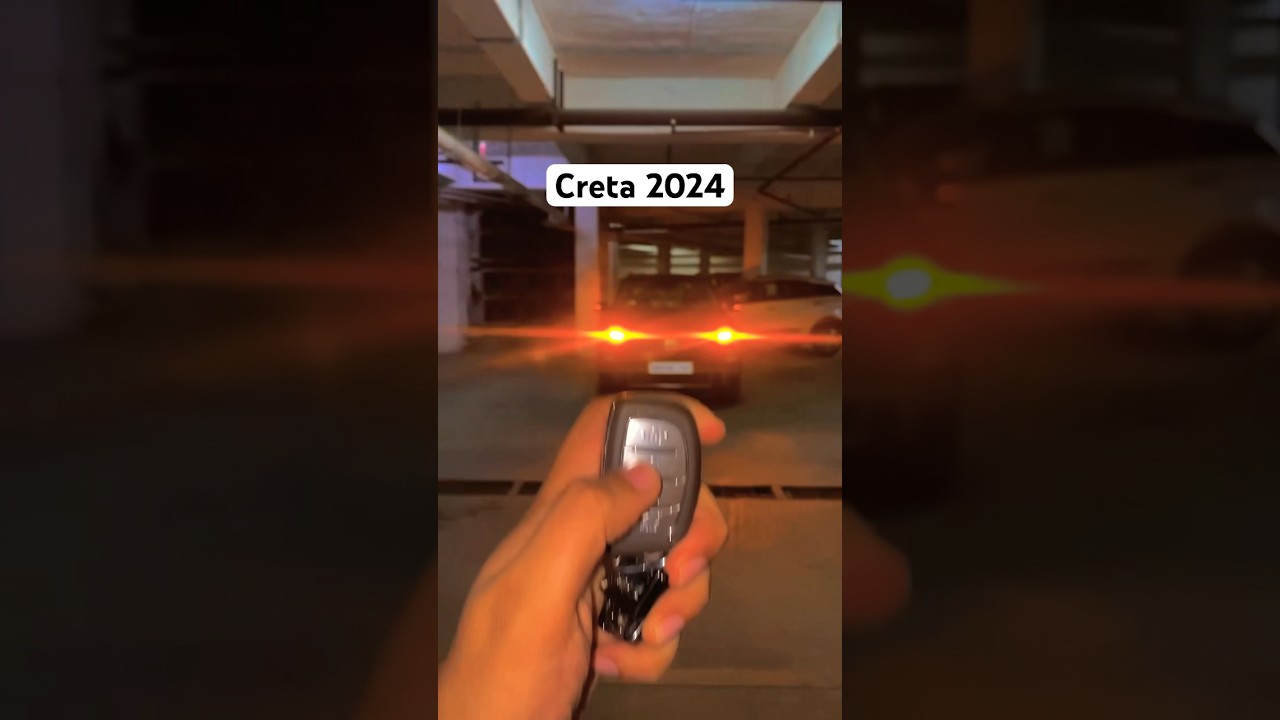 Hyundai Creta 2024 key unlock connected DRL #hyundaicretafacelift #2024creta #werollin #shorts