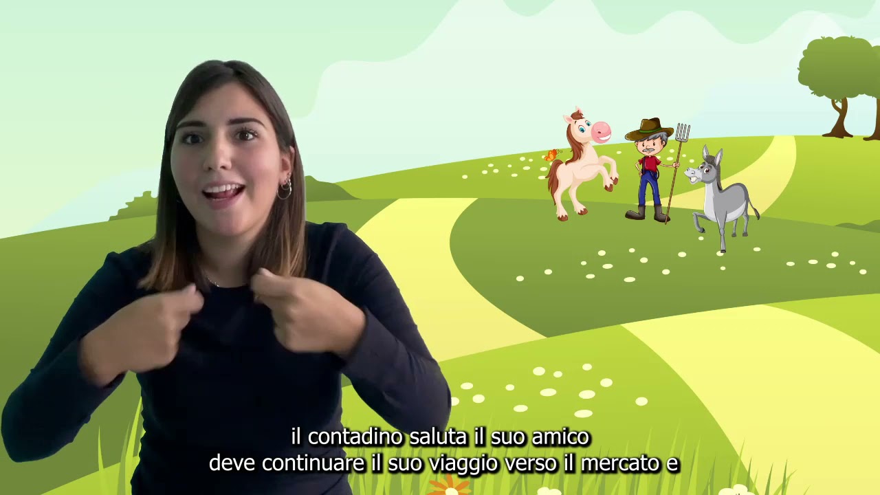 Cavallo e asino, lettura nella Lingua dei Segni Italiana