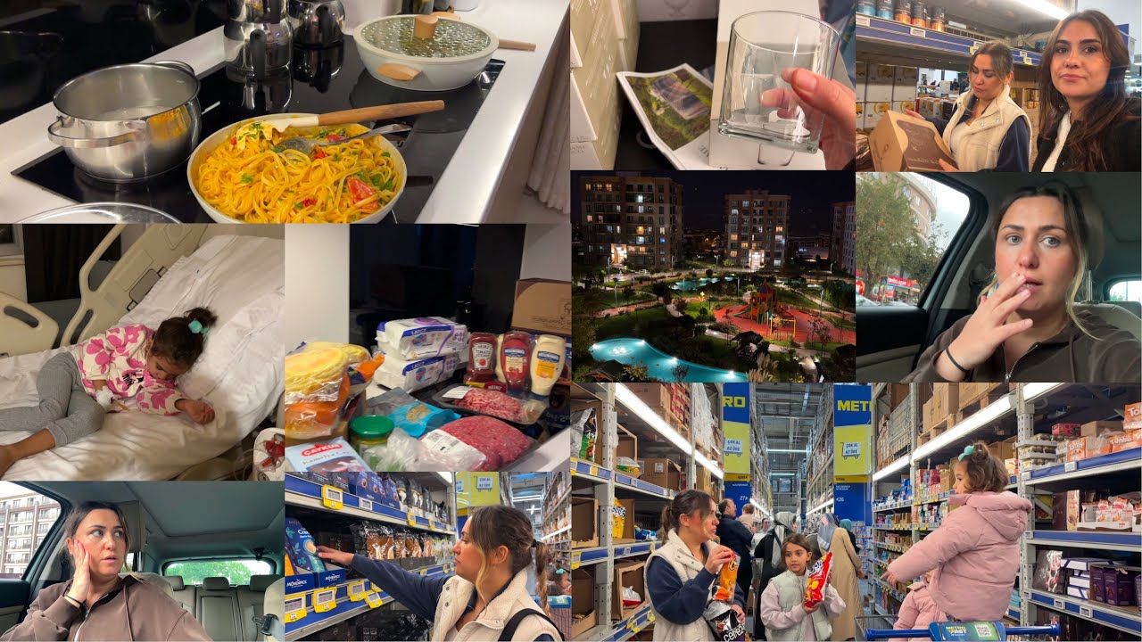 METRO MARKET ALIŞVERİŞİ|SOLUĞU HASTANEDE ALDIK|RESMEN İ&Ccedil;İME DOĞMUŞ|BARDAKLARI &Ccedil;OK BEĞENDİM