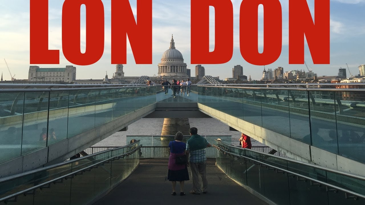 [4k] London, England Quick Walk Millenium Bridge from St Paul's to Tate Museum