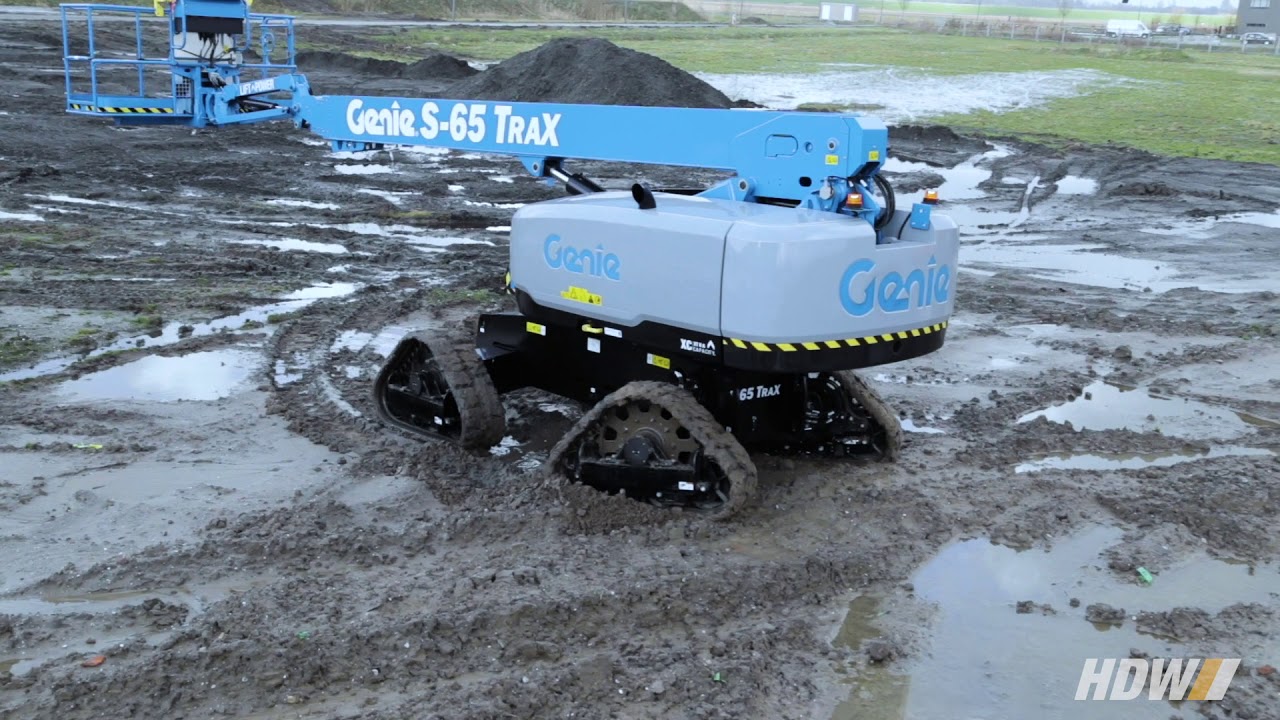 Genie S-65 TrAX rough terrain test