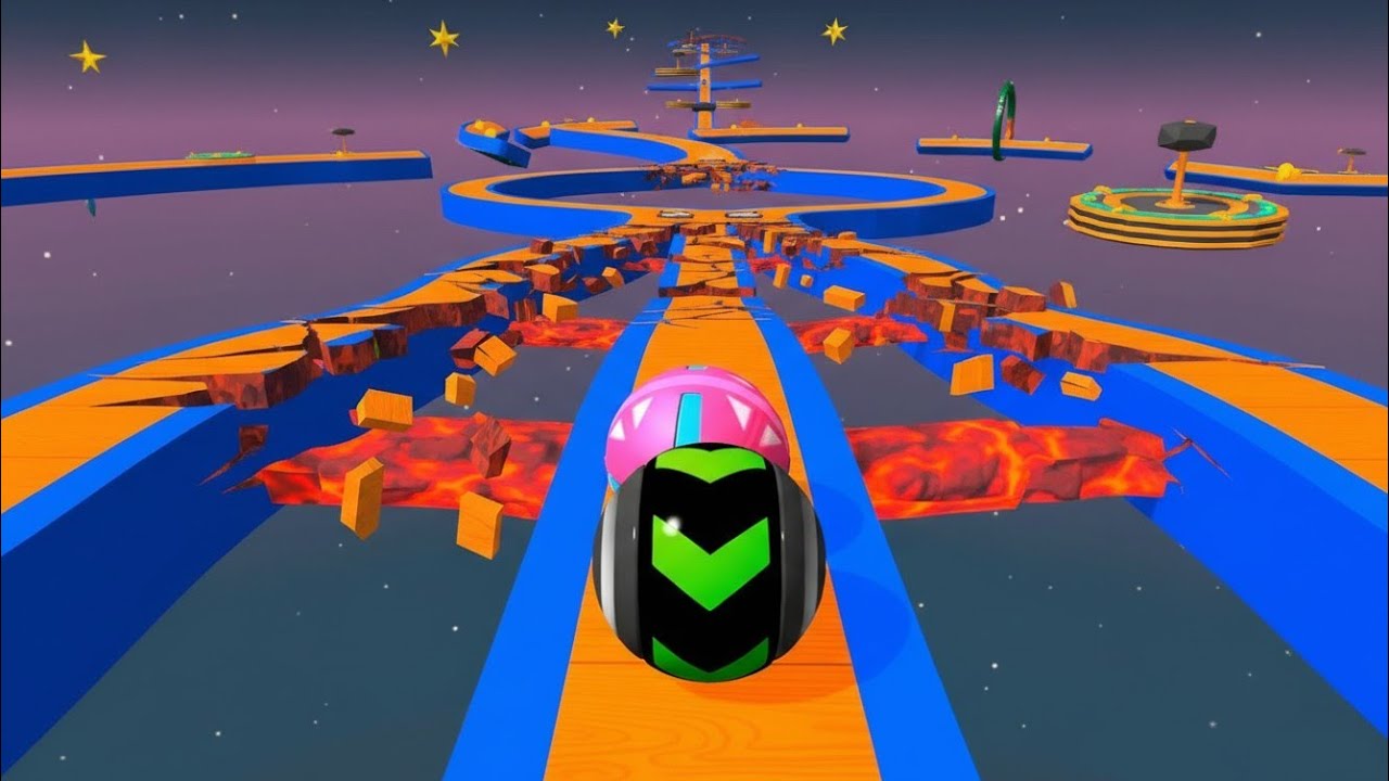 Going Balls, SpeedRun, Going Balls Portal Run Gameplay Level 515