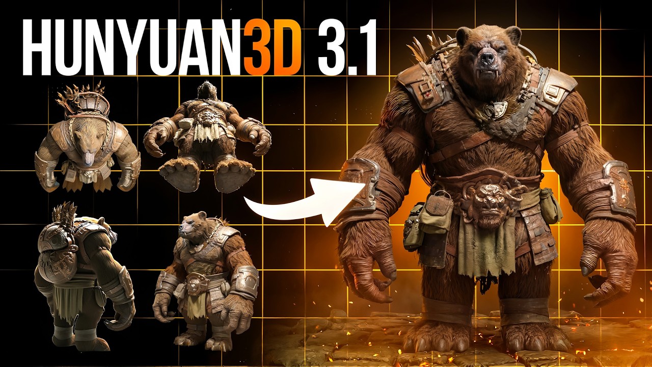 Create BETTER 3D AI Models Than Ever Before! - Hunyuan3D 3.1