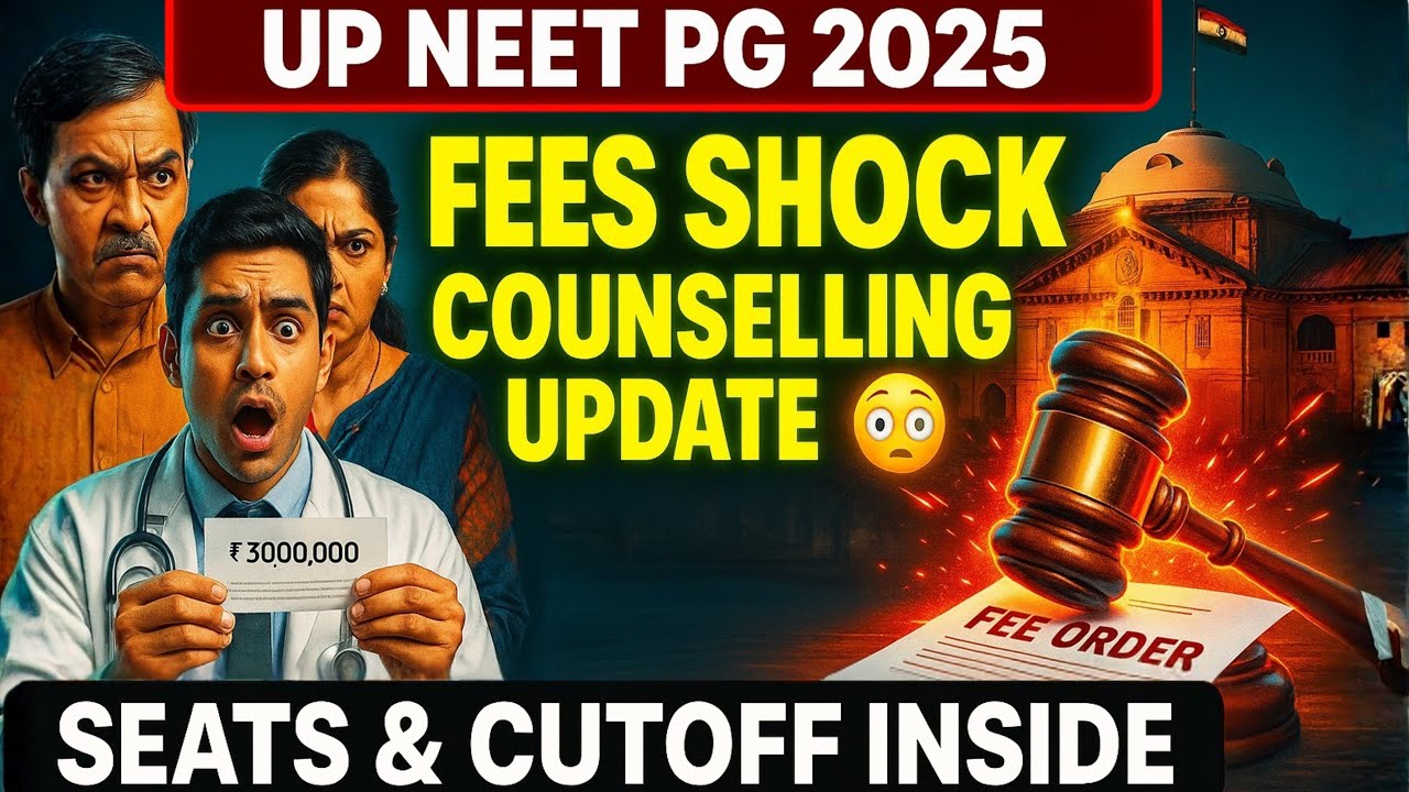 NEET PG UP Counselling ⚠️ Fees Cancelled? Seats & Cutoff Update Inside