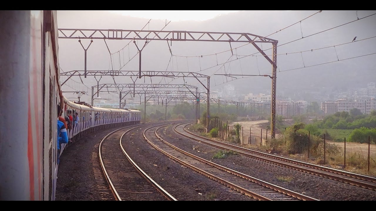 Furious Station Skip, Curve and Tunnel Experience on a Speeding Mumbai Local Train!!!