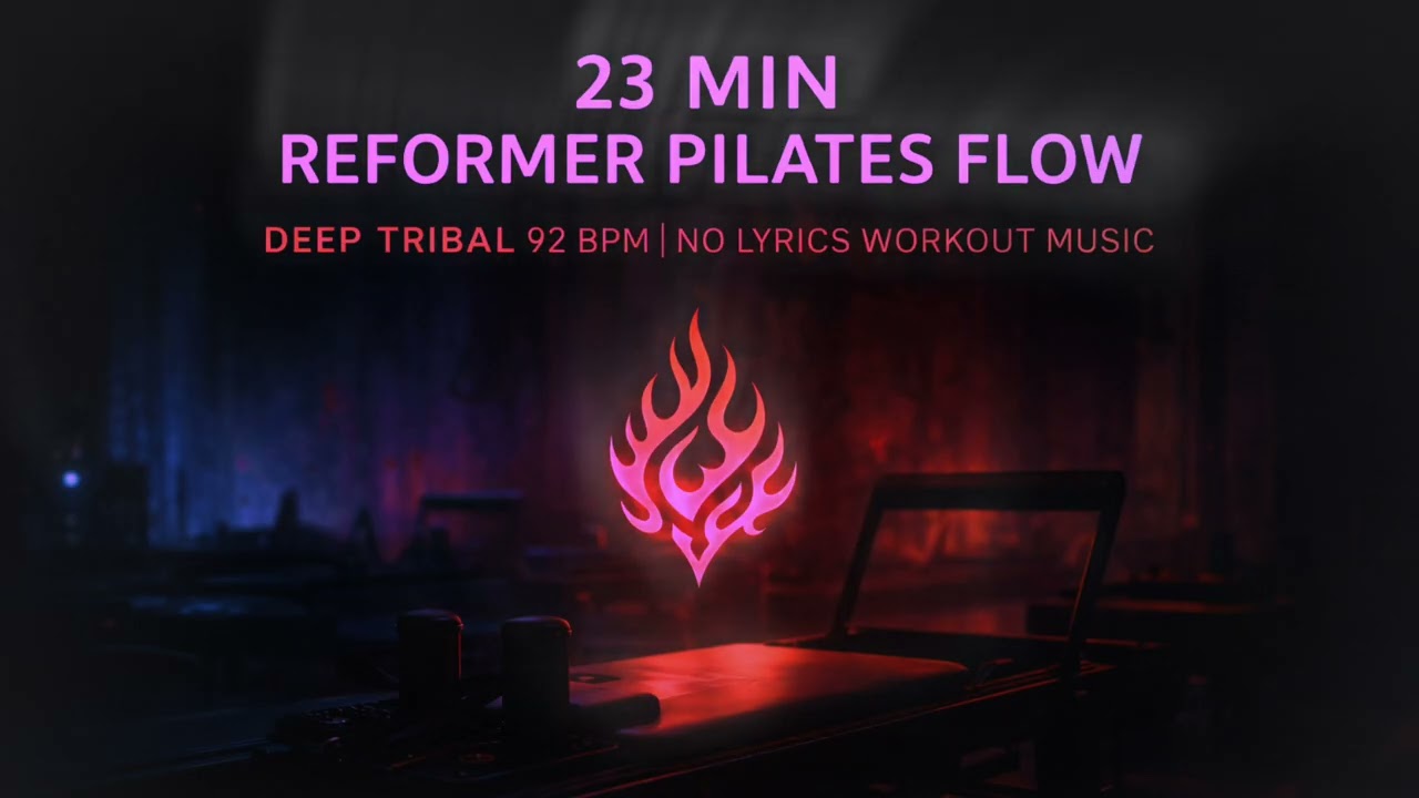 23 Min Reformer Pilates Flow – Deep Tribal 92 BPM | No Lyrics Workout Music