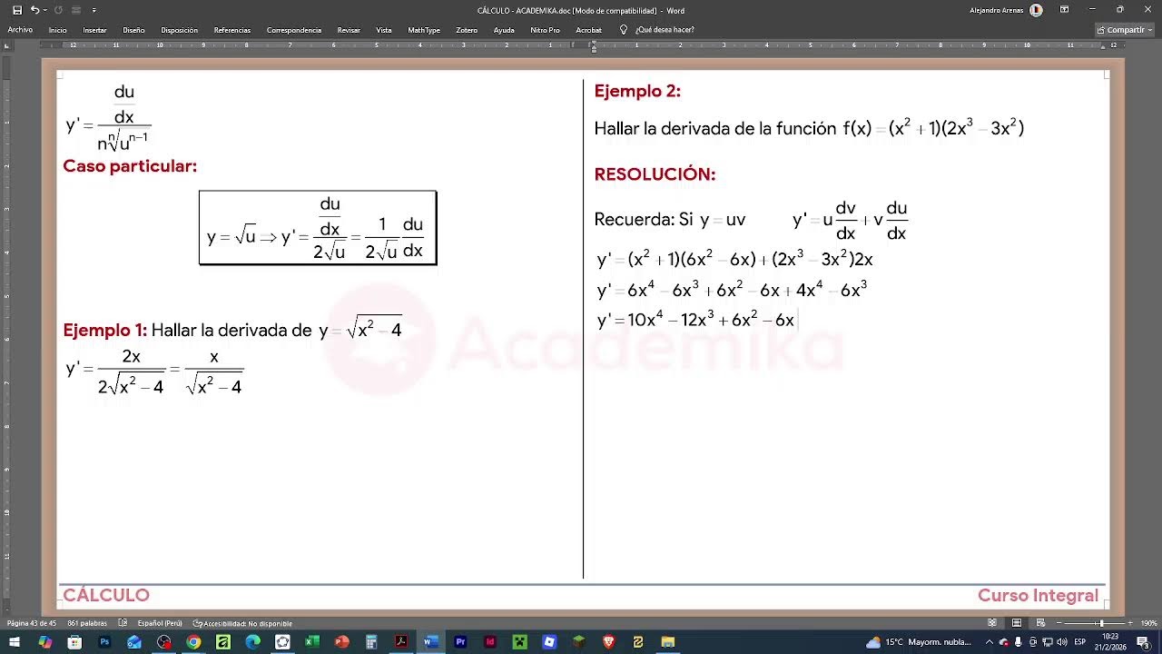 DERIVADAS - I