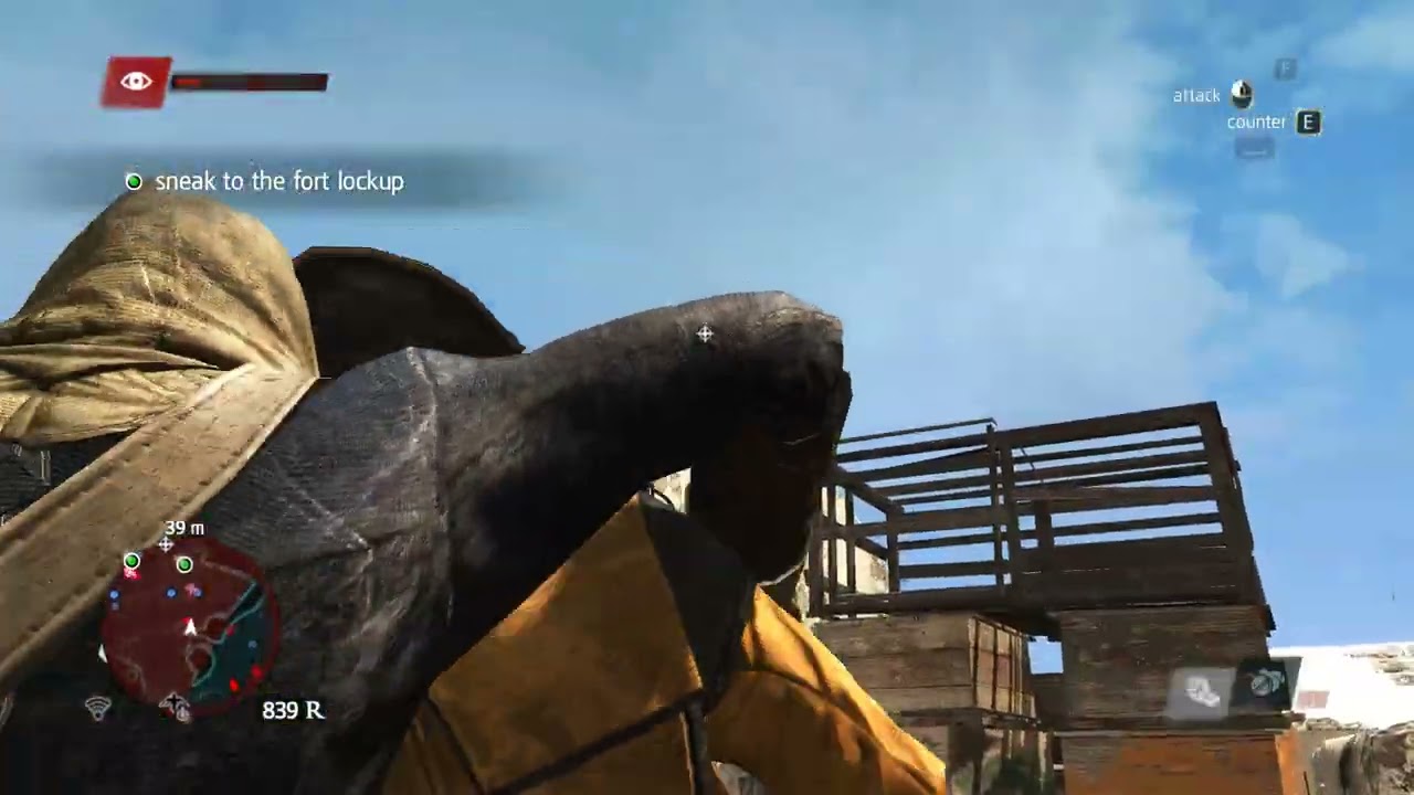 Man throws hands at fort full of people to get what he wants - Assassin's Creed IV: Black Flag