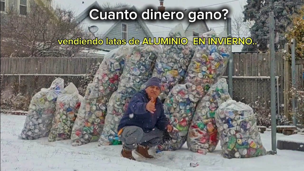 Cuanto dinero gano vendiendo latas de ALUMINIO EN INVIERNO?🤔