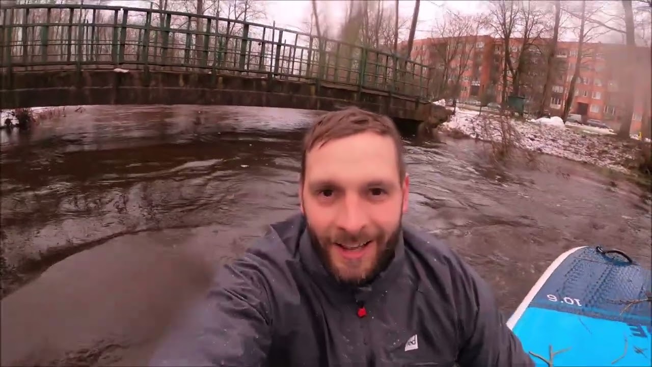 SUP brauciens pa Ķekavas upi