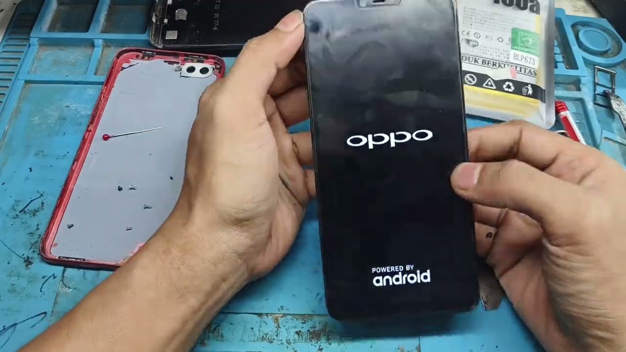 Ganti batrai Oppo a3s