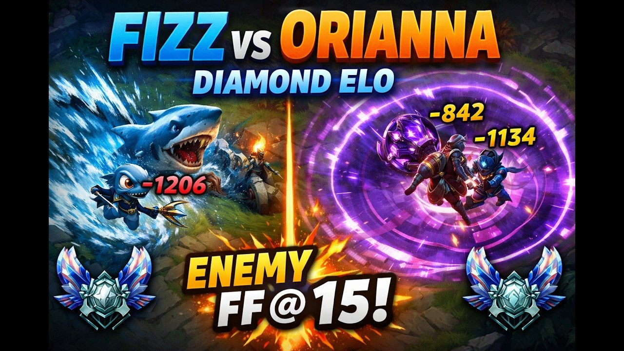 Fizz vs Orianna (Gameplay only) (Diamond Elo)