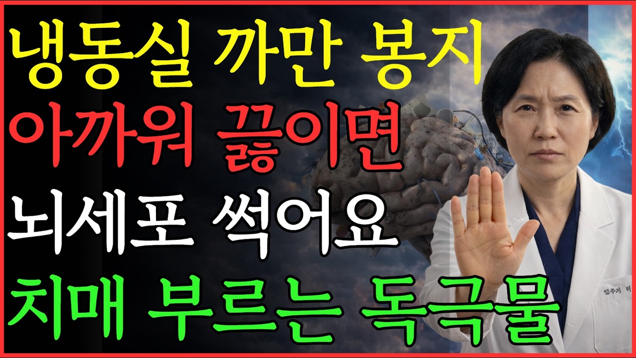 냉동실 '검은 비닐봉지' 당장 버리세요! 1년 언 고기 아깝다고 드시면 뇌세포 다 썩습니다 (치매 독소 빼는 법)
