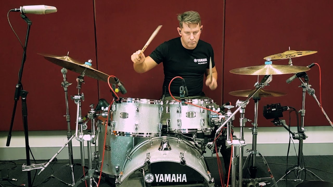 Yamaha Absolute Hybrid Maple. Darran Muller performing Prove It