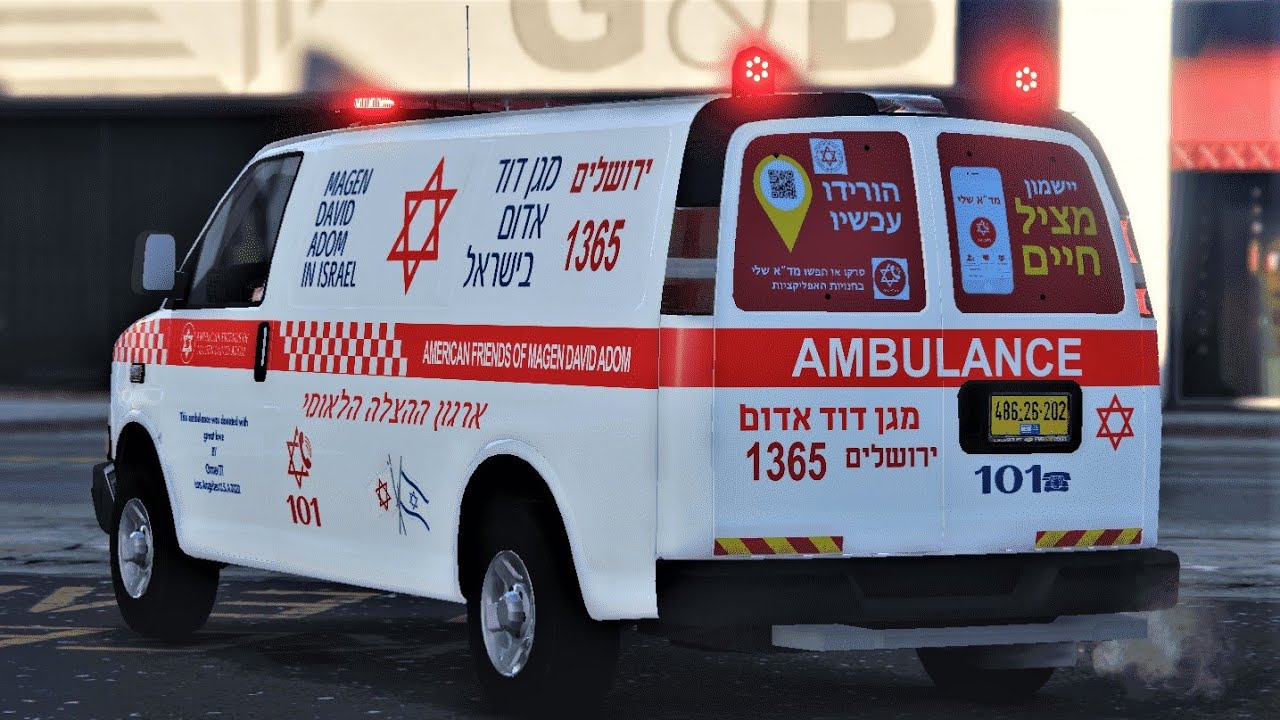 نجمة داوود الحمراء, Magen David Adom. מגן דוד אדום #12 2022| GTA 5 E.M.S