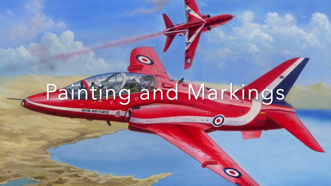 TIME-LAPSE: Building HobbyBoss's 1:48 RAF Red Arrows Hawk T.1A