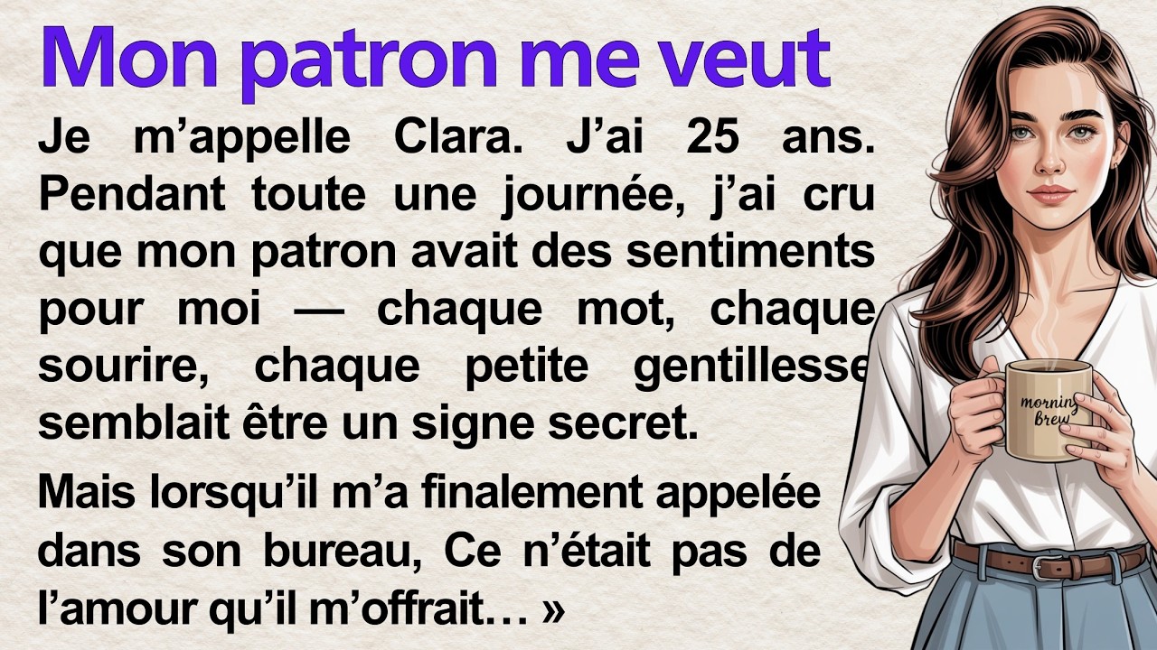 My Boss Loves Me? 💼 | Learn French with Simple Story (A1–A2) | Frenchy Tales