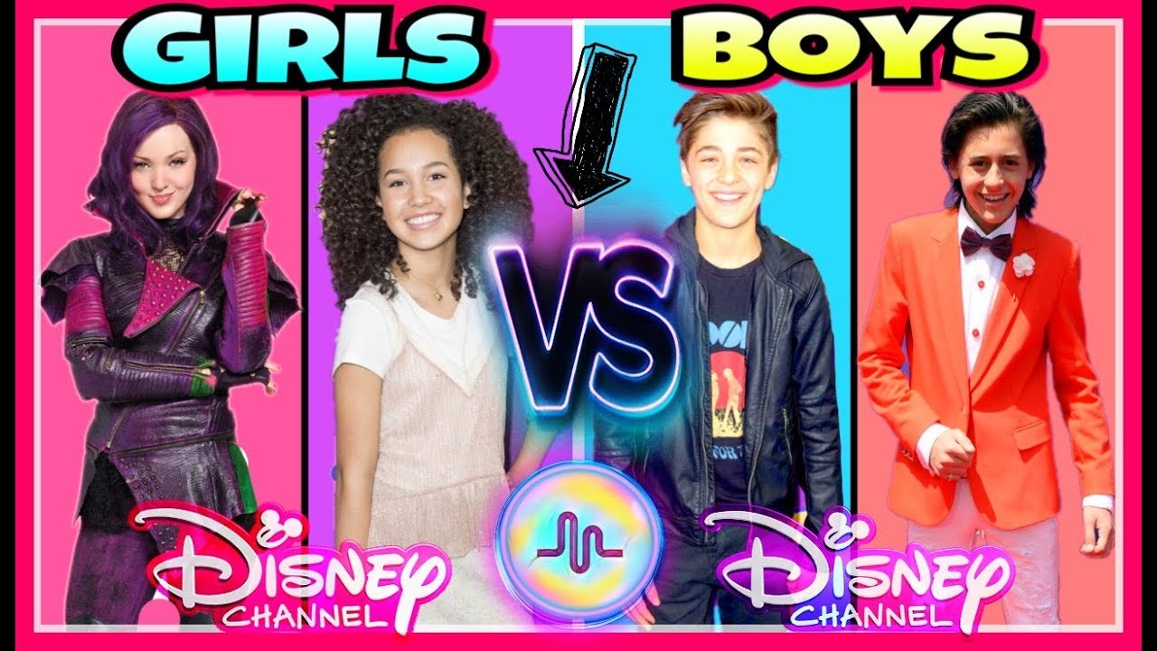 Famous Girls VS Boys Musical.ly Battle | Top Disney Channel Stars New Musically 2017